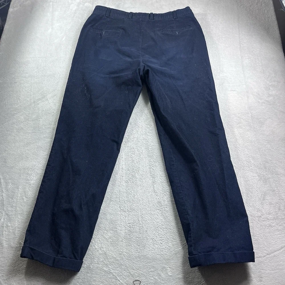 Brooks Brothers Clark Corduroy‎ Dress Pants Men's 36x30* Navy Cotton Pleated